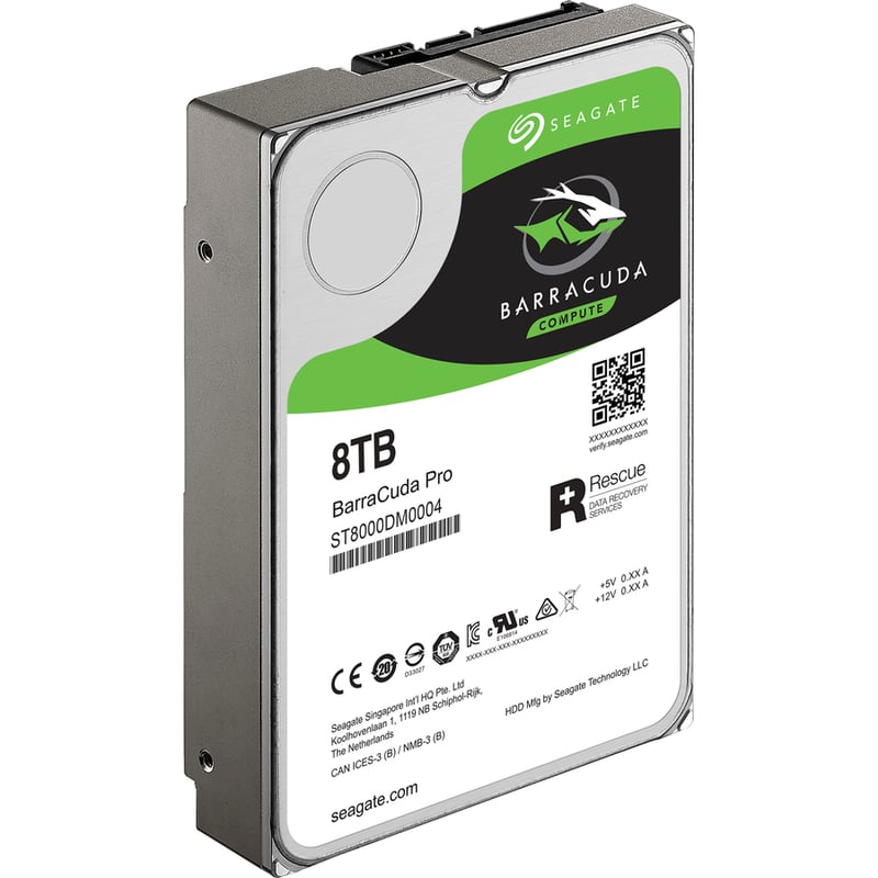 Seagate BarraCuda ST8000DM0004 8 TB Hard Drive - 3.5" Internal - SATA (SATA/600) - Thumbnail 2