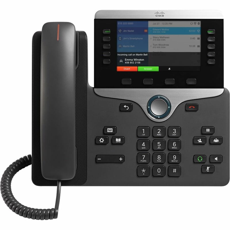 Cisco 8861 IP Phone - Wall Mountable, Desktop - Thumbnail 5