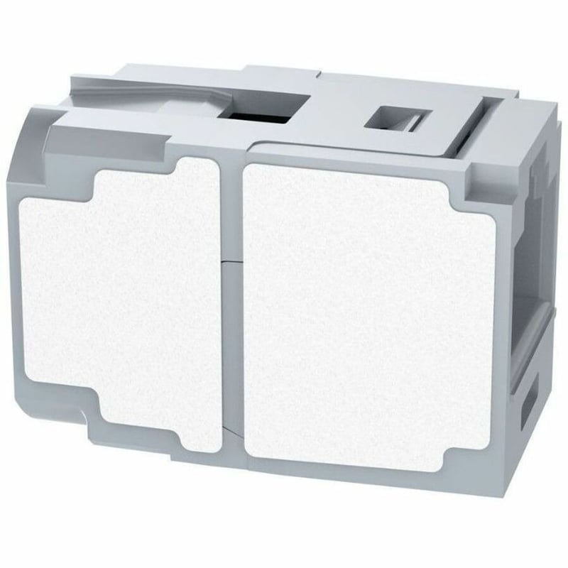 PanNet Mini-Com UTP RJ45 Cat 6A Coupler Module, Int'l Gray - Thumbnail 4