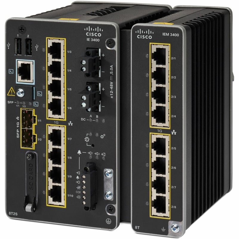Cisco Catalyst IE-3400-8T2S Ethernet Switch - Thumbnail 1
