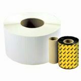 Wasp 4.0" x 1.0" TT labels, 4 rolls, 5560 per roll, 8" OD