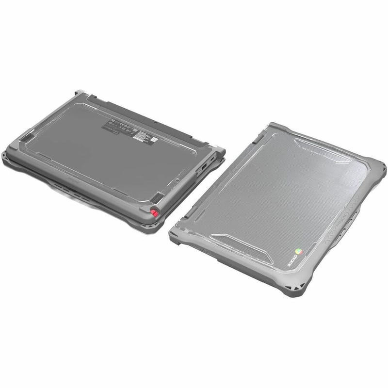 MAXCases Extreme Shell-F2 Slide Case for HP X360 G4/G3 and x360 Fortis G3 11.6" (Grey/Clear) - Thumbnail 5