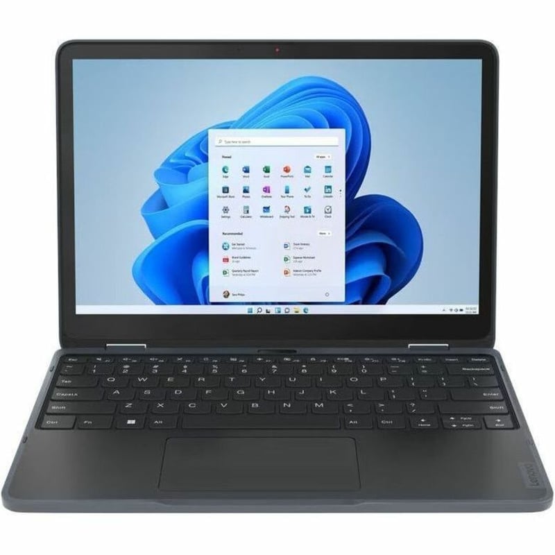 Lenovo 82VQ000EUS 12.2" Convertible 2 in 1 Notebook - WUXGA - 1920 x 1200 - Intel N100 Quad-core (4 Core) - 4 GB Total RAM - 4 GB On-board Memory - 128 GB SSD - Slate Gray