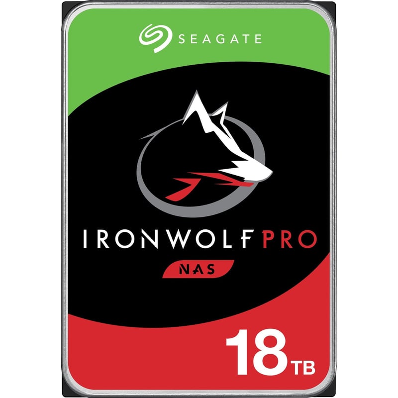 Seagate IronWolf Pro ST18000NE000 18 TB Hard Drive - 3.5" Internal - SATA (SATA/600) - Conventional Magnetic Recording (CMR) Method - Thumbnail 1