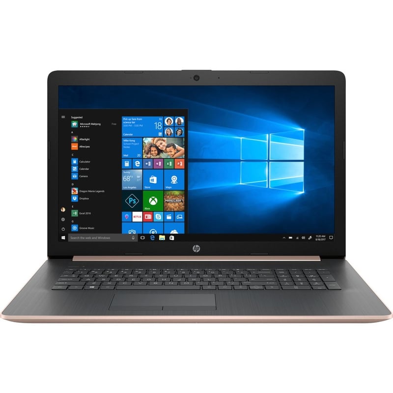 HP 17.3" Notebook - 1600 x 900 - (AMD Ryzen 3 3200U Dual-core (2 Core) 2.6 GHz) - 8 GB Total RAM - 512 GB SSD - Pale Rose Gold - Thumbnail 3