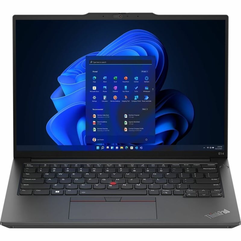 Lenovo ThinkPad E14 Gen 5 21JK0052US 14" Touchscreen Notebook - WUXGA - 1920 x 1200 - Intel Core i5 13th Gen i5-1335U Deca-core (10 Core) 1.30 GHz - 16 GB Total RAM - 8 GB On-board Memory - 512 GB SSD - Graphite Black