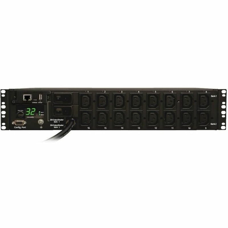 Tripp Lite by Eaton PDU 7.4kW Single-Phase Switched PDU LX Interface 230V Outlets (16-C13) IEC-309 Blue 230V 32A 3.6m Cord 2U Rack-Mount TAA - Thumbnail 2