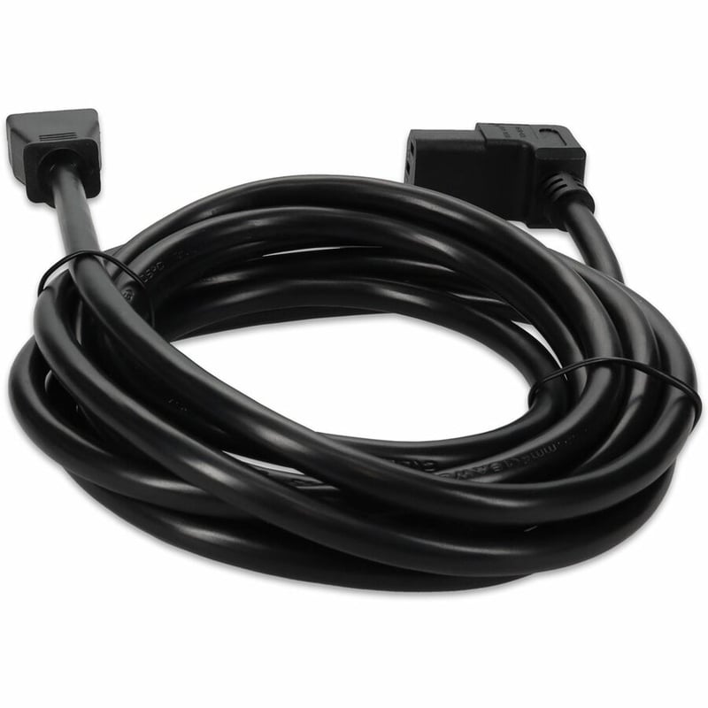 AddOn 10ft NEMA 5-15P to Down Angle C13 18AWG 100-250V Power Cable - Thumbnail 4
