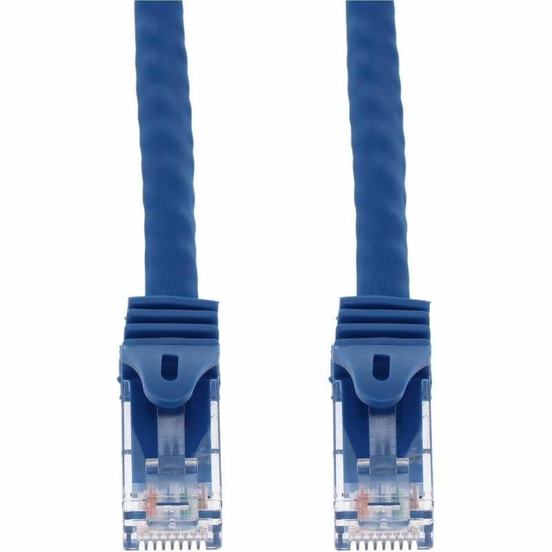AddOn 60ft Blue CAT 6 PVC Ethernet Cable Snagless Easy Boot RJ-45 M/M - Thumbnail 1