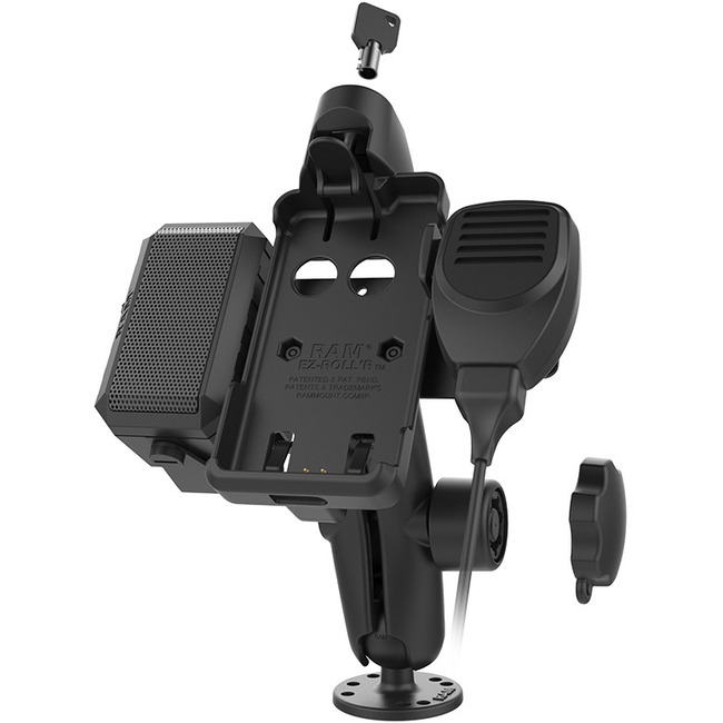 RAM Mounts Double Ball Mount for Sonim XP8 with Speaker & Hardwire Bundle - Thumbnail 1