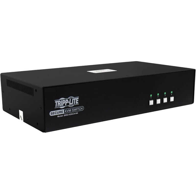 Tripp Lite by Eaton Secure KVM Switch, 4-Port, Dual Head, HDMI to HDMI, 4K, NIAP PP4.0, Audio, CAC, TAA - Thumbnail 1