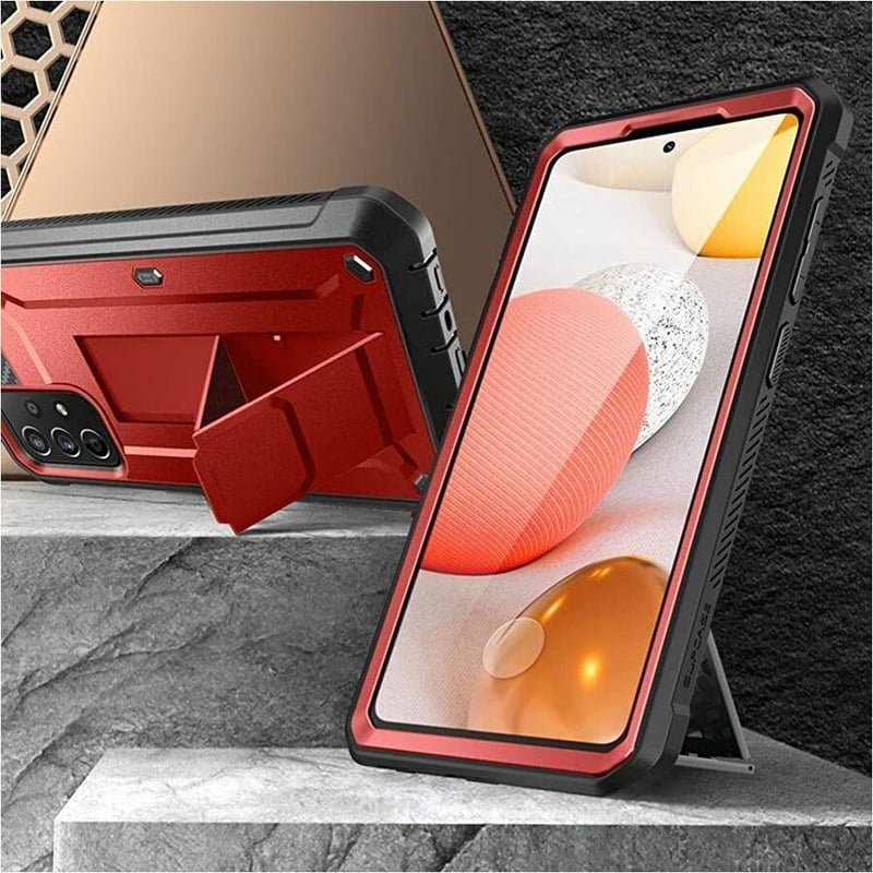 GALAXY A52 UNICORN BEETLE PRO RUGGED HOLSTER CASE-METALLIC RED - Thumbnail 2