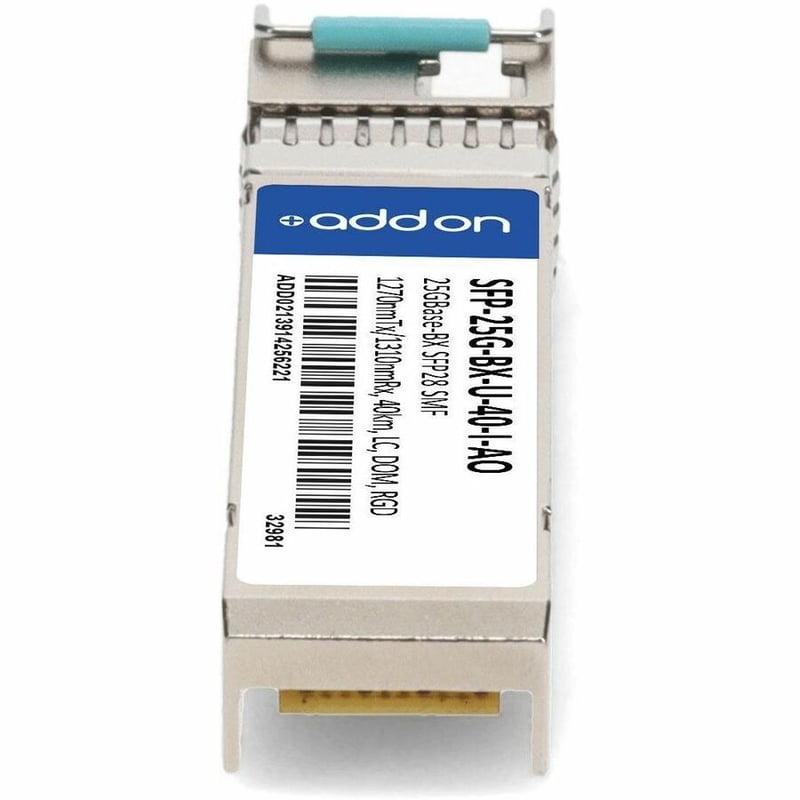 AddOn Cisco® SFP-25G-BX-U-40-I Compatible TAA 25GBase-BX SFP28 Transceiver (SMF, 1270nmTx/1310nmRx, 40km, LC, DOM, -40 to 85C) - Thumbnail 4