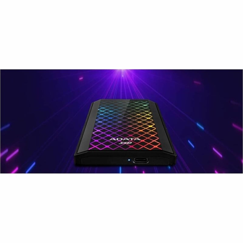 Adata SE900G 512 GB Portable Solid State Drive - External - Black - Thumbnail 2