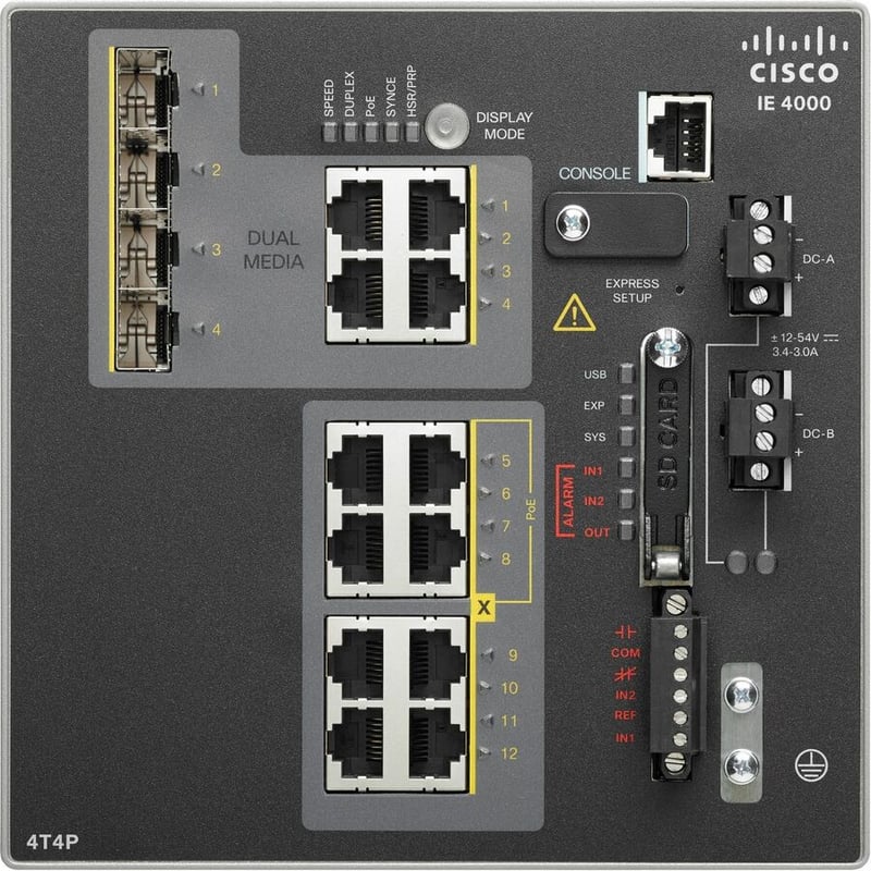 Cisco IE-4000-4T4P4G-E Layer 3 Switch - Thumbnail 2