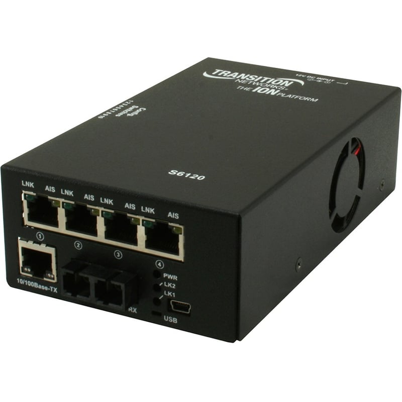 Stand-alone DS1 - T1/E1/J1 Network Interface Device 4 x DS1 - T1/E1/J1 + 10/100 Ethernet over Fiber - Thumbnail 1