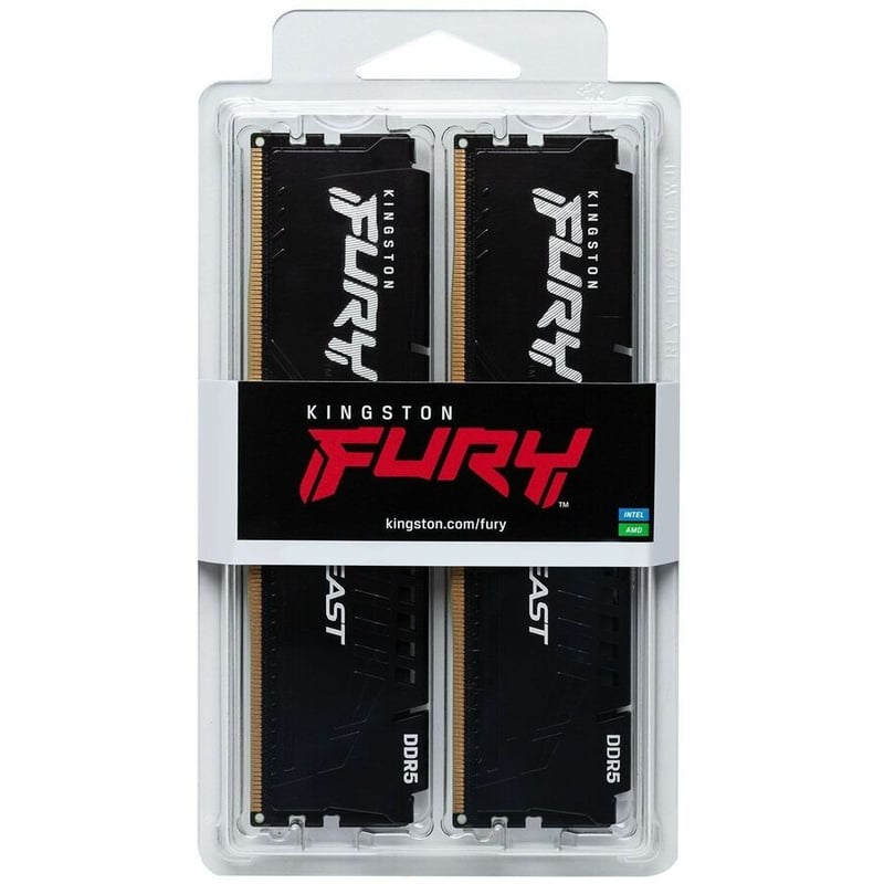 64GB 5200MT/S DDR5 CL40 DIMM (KIT OF 2) FURY BEAST BLACK - Thumbnail 3