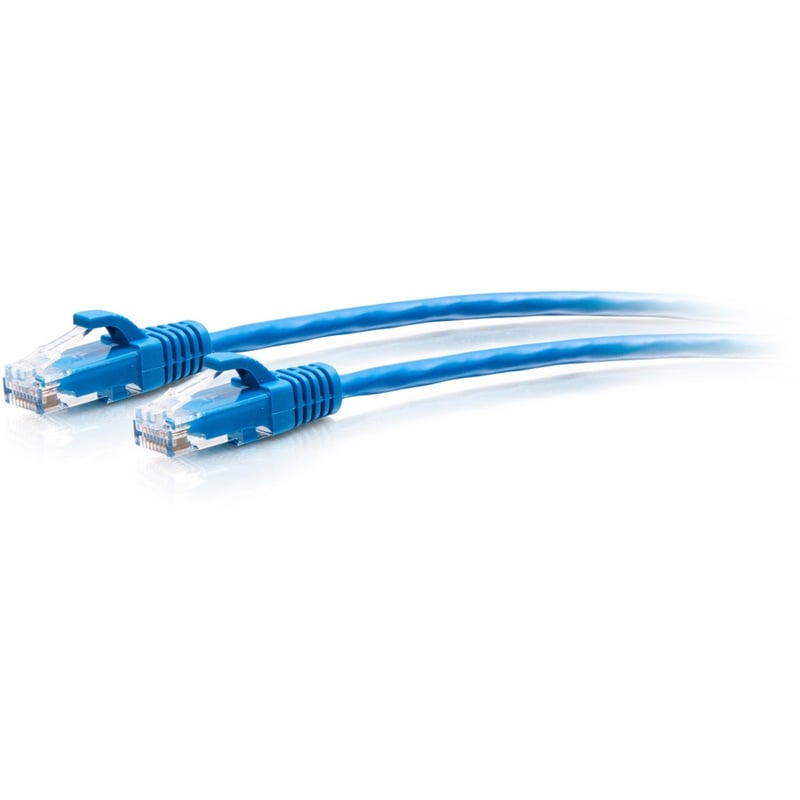 C2G 5ft Cat6a Snagless Unshielded (UTP) Slim Ethernet Cable - Cat6a Slim Network Patch Cable - PoE - Blue - Thumbnail 1