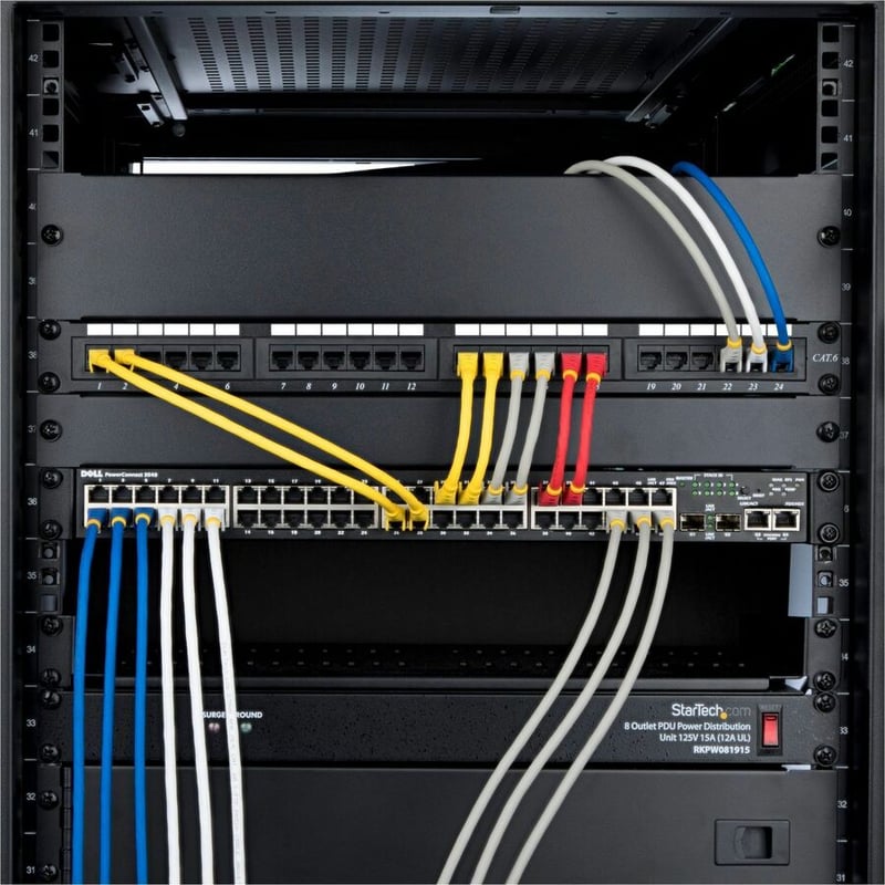 CAT6A ETHERNET CABLE - YELLOW 10GBE S/FTP LSZH 100W POE - Thumbnail 3