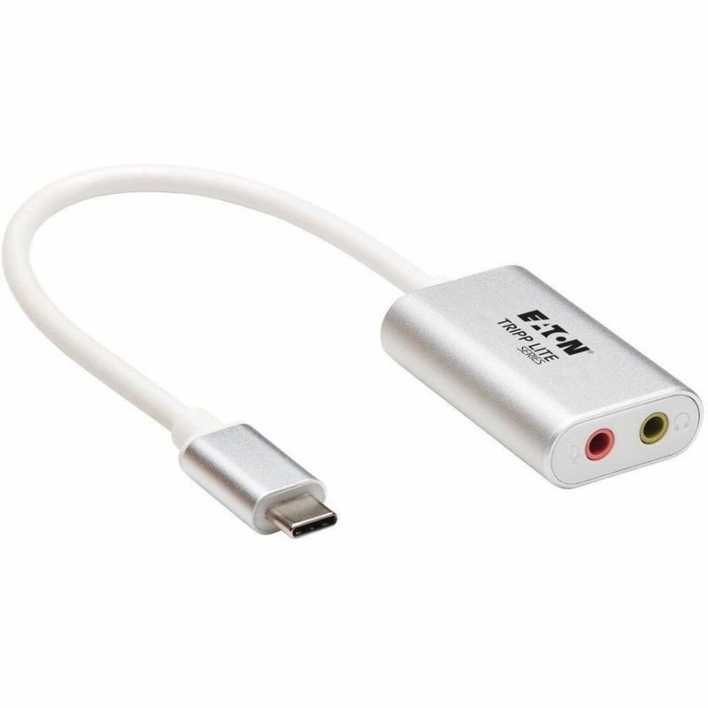 Tripp Lite by Eaton USB C to 3.5mm Stero Audio Adapter for Microphone Headphones USB Type C, USB-C, USB Type-C - Thumbnail 1