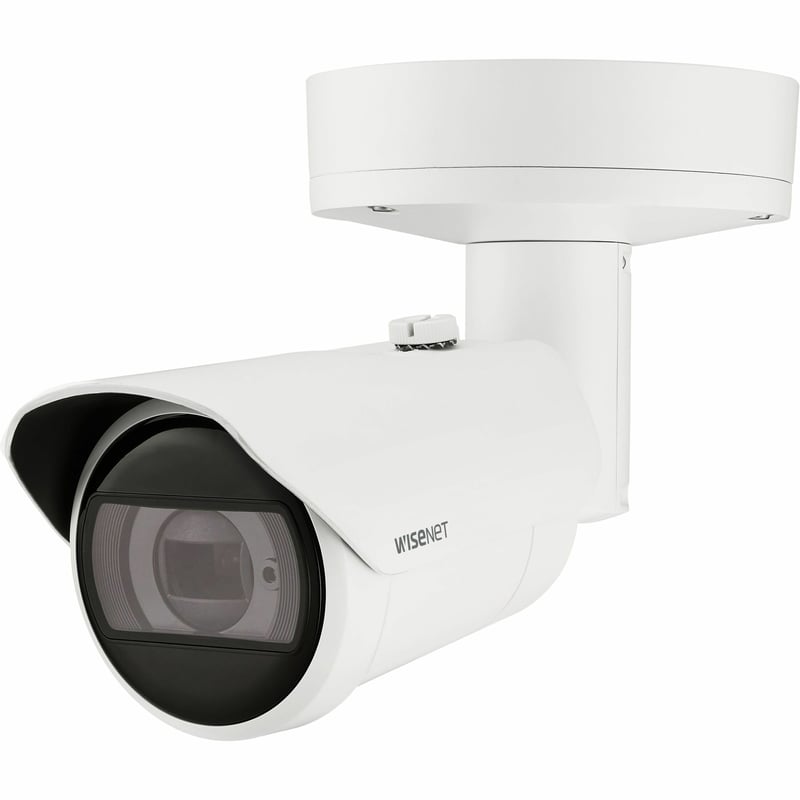 Wisenet XNO-C9083R 4K Network Camera - Color - Bullet - White - TAA Compliant - Thumbnail 1