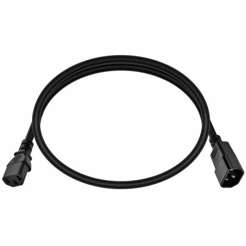 MONOPRICE EXTENSION CORD - IEC 60320 C14 TO IEC 60320 C13_ 14AWG_ 15A/1875W_ 3-P - Thumbnail 4