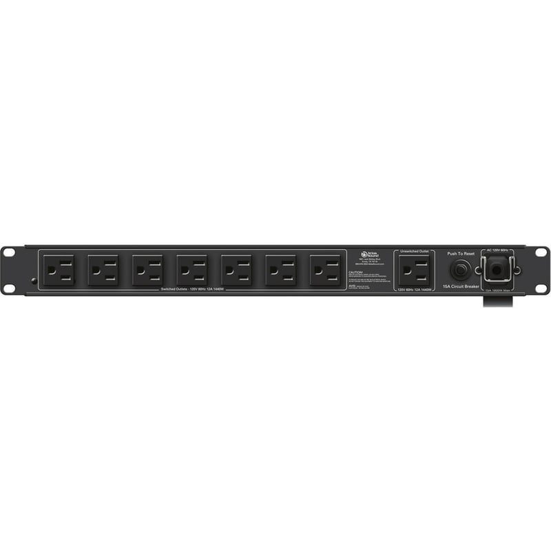 AtlasIED 15A Power Conditioner and Distribution Unit with IEC Power Cord - Thumbnail 3