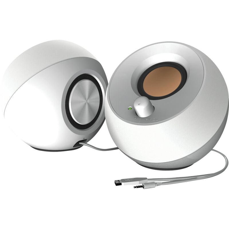 Creative Pebble 2.0 Speaker System - 4.40 W RMS - White - Thumbnail 2
