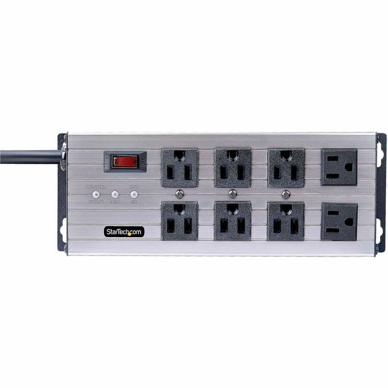 8-PORT INDUSTRIAL POWER STRIP - SURGE PROTECTION MOUNTABLE PDU - Thumbnail 3