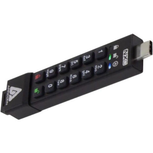 Apricorn Aegis Secure Key 3NXC 64GB USB 3.2 (Gen 1) Type C Flash Drive - Thumbnail 4