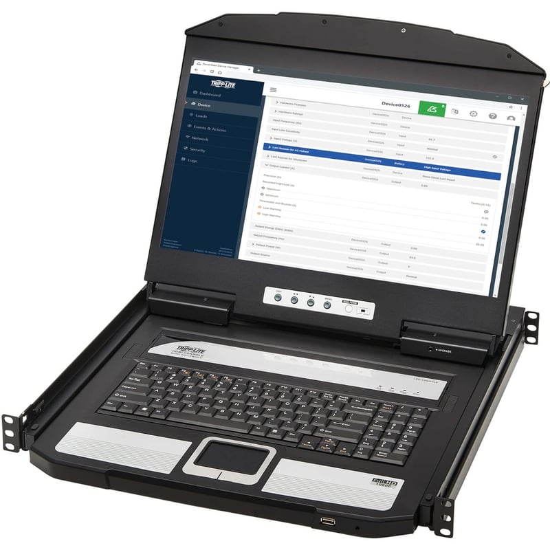 Tripp Lite by Eaton 1U Rack-Mount Short-Depth HDMI KVM Console KVM Switch with 18.5 in. LCD - Thumbnail 5