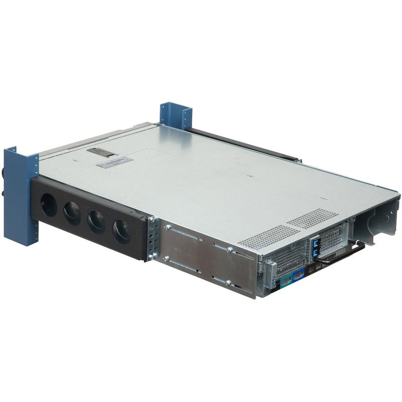 Rack Solutions 2U 2Post Universal Rail 24in (D) with Wirebar - Thumbnail 2