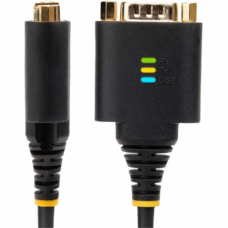 StarTech.com 2ft/60cm 2-Port USB to Serial Adapter Cable, COM Retention, FTDI, DB9 RS232, Changeable DB9 Screws/Nuts, Windows/macOS/Linux - Thumbnail 2