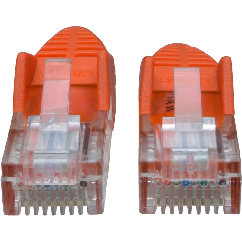 Eaton Tripp Lite Series Cat5e 350 MHz Snagless Molded (UTP) Ethernet Cable (RJ45 M/M), PoE - Orange, 14 ft. (4.27 m) - Thumbnail 2