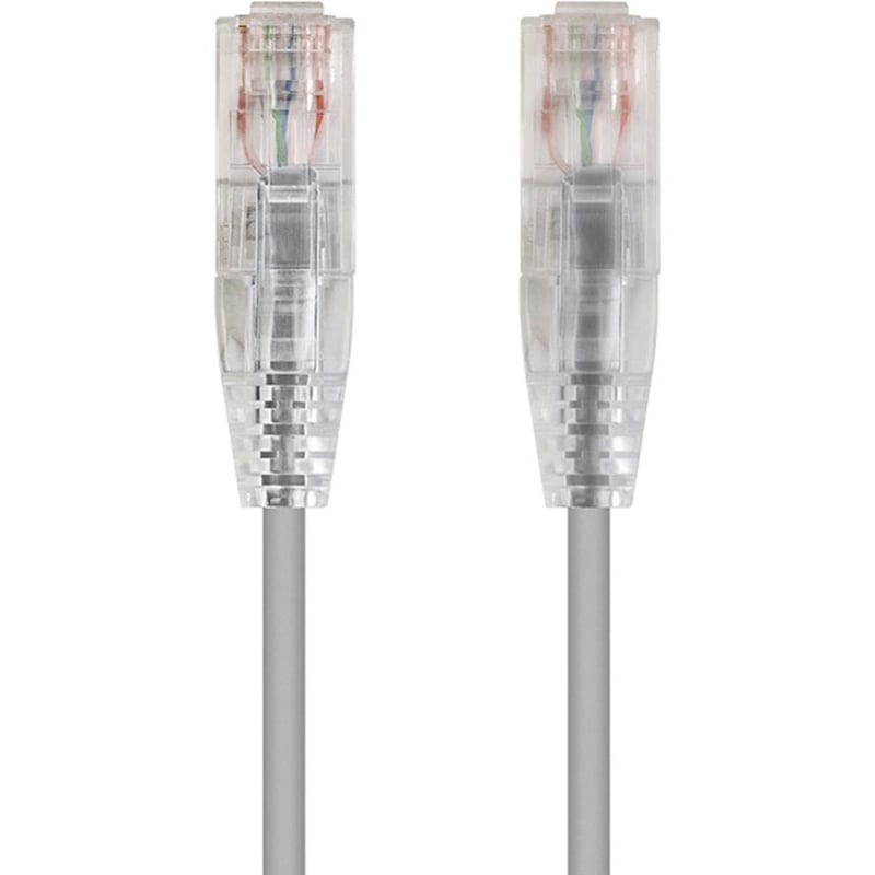 SLIMRUN CAT6 UTP CABLE-1FT GRAY - Thumbnail 1