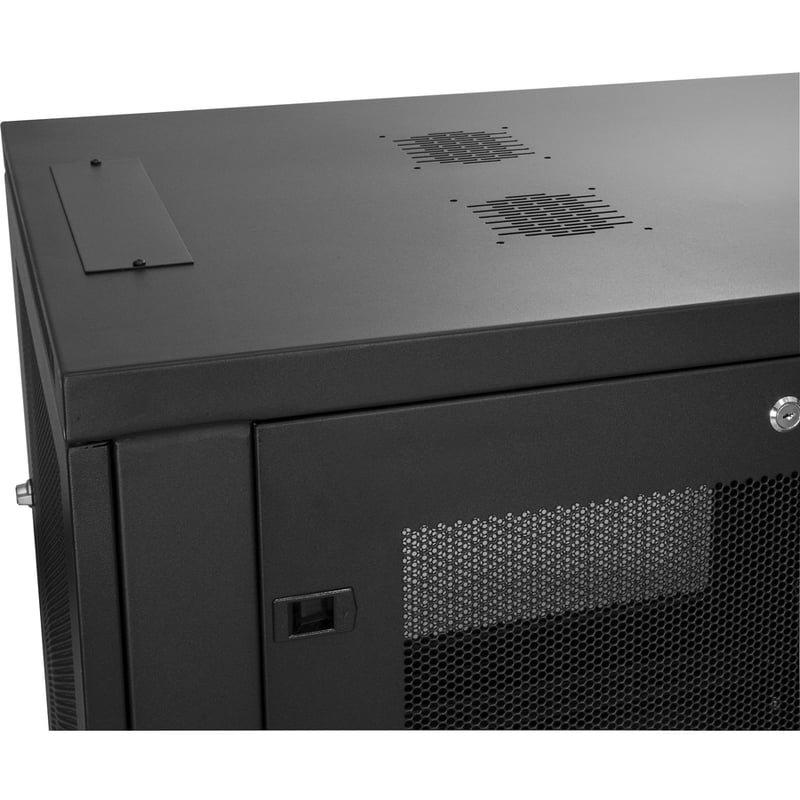 StarTech.com 12U 19" Server Rack Cabinet 4 Post Adjustable Depth 2-30" w/Casters/Cable Management/1U Shelf, Locking Doors and Side Panels - Thumbnail 4