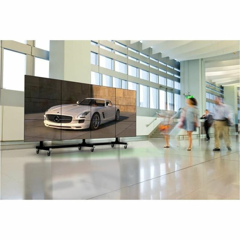 Peerless-AV® SmartMount® Portable Video Wall Cart 4x3 Configuration for 46" to 55" Displays - Thumbnail 2