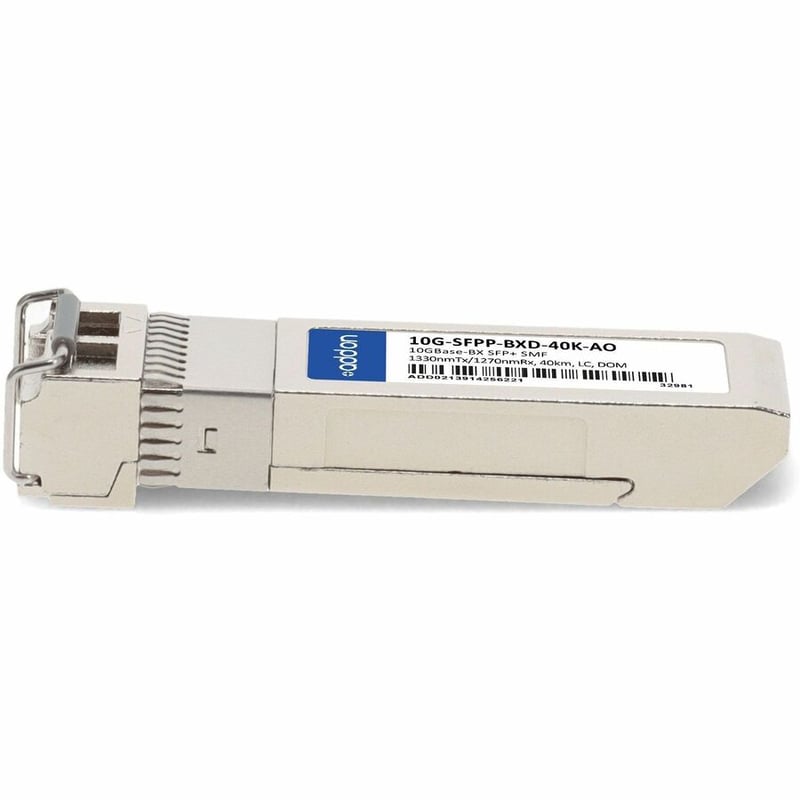 AddOn Brocade® (Formerly) 10G-SFPP-BXD-40K Compatible TAA 10GBase-BX SFP+ Transceiver (SMF, 1330nmTx/1270nmRx, 40km, LC, DOM) - Thumbnail 2