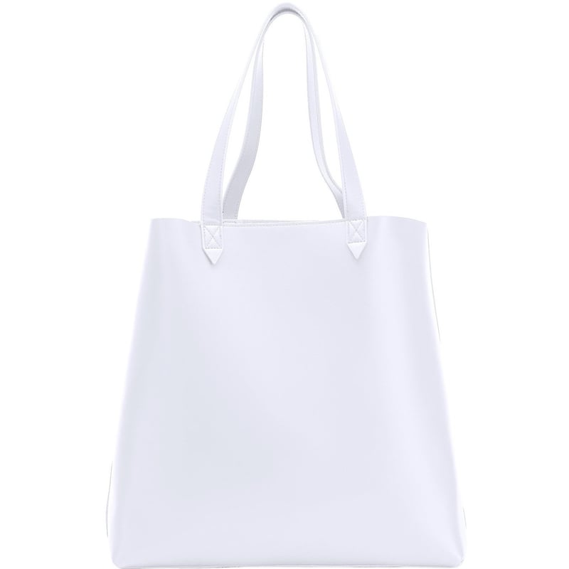 MADE EASY LEATHER TOTE WHITE - Thumbnail 1