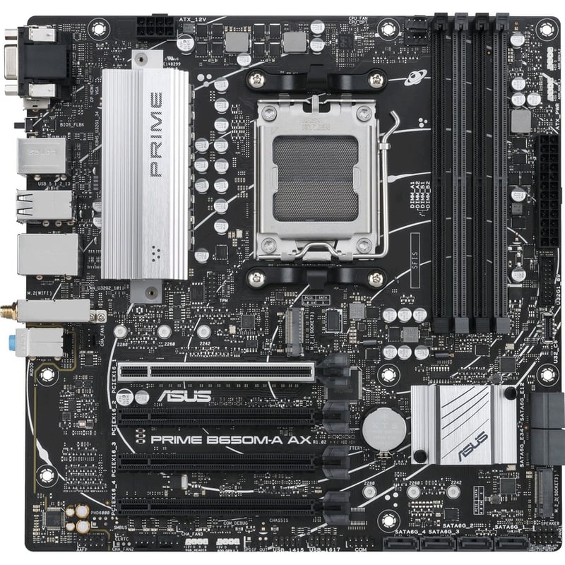 Asus Prime B650M-A AX Desktop Motherboard - AMD B650 Chipset - Socket AM5 - Micro ATX - Thumbnail 2