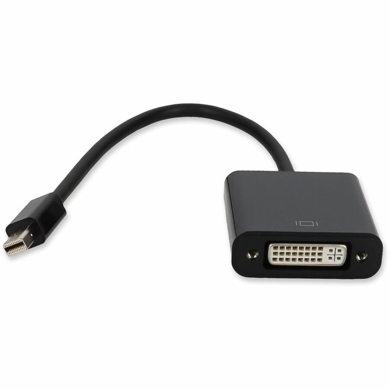 5PK Mini-DisplayPort 1.1 Male to DVI-I (29 pin) Female Black Adapters For Resolution Up to 1920x1200 (WUXGA)