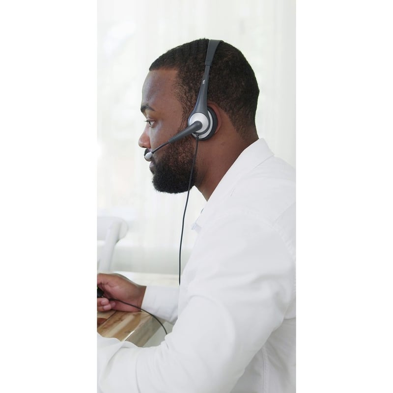 Cyber Acoustics Stereo 3.5mm And USB Controller Headset - Thumbnail 3