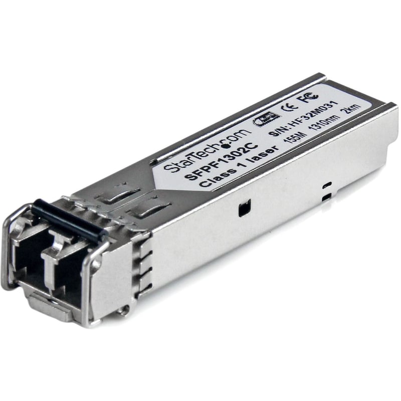 StarTech.com Cisco GLC-FE-100FX Compatible SFP Module - 100BASE-FX - 100 Mbps 100Mbps Multimode Fiber MMF Optic Transceiver - 2km - Thumbnail 1