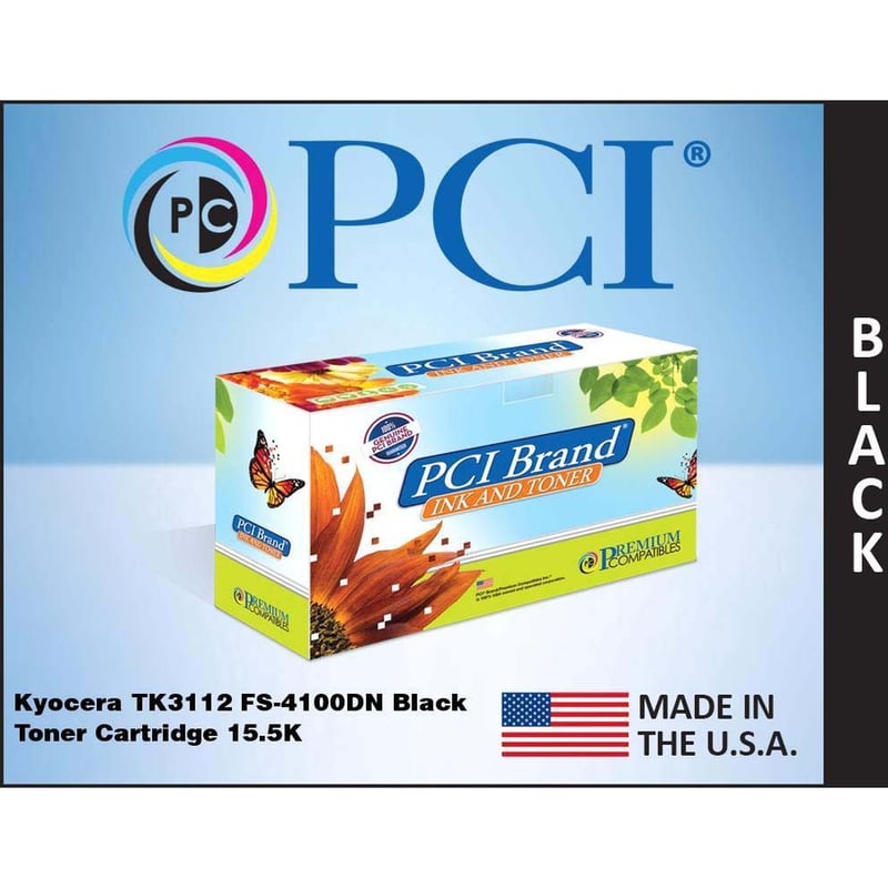 PCI BRAND KYOCERA-MITA TK-3112 (KYOCERA 1T02MT0US0 BLACK TONER CARTRIDGE KIT 15. - Thumbnail 2