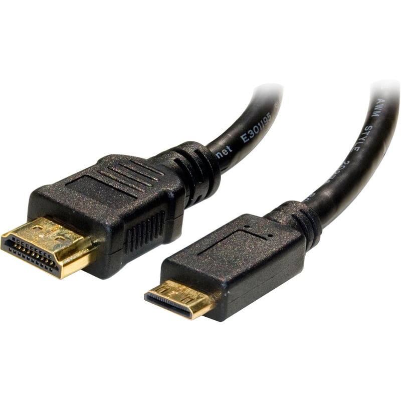 4XEM 10FT Mini HDMI To HDMI M/M Adapter Cable - Thumbnail 1