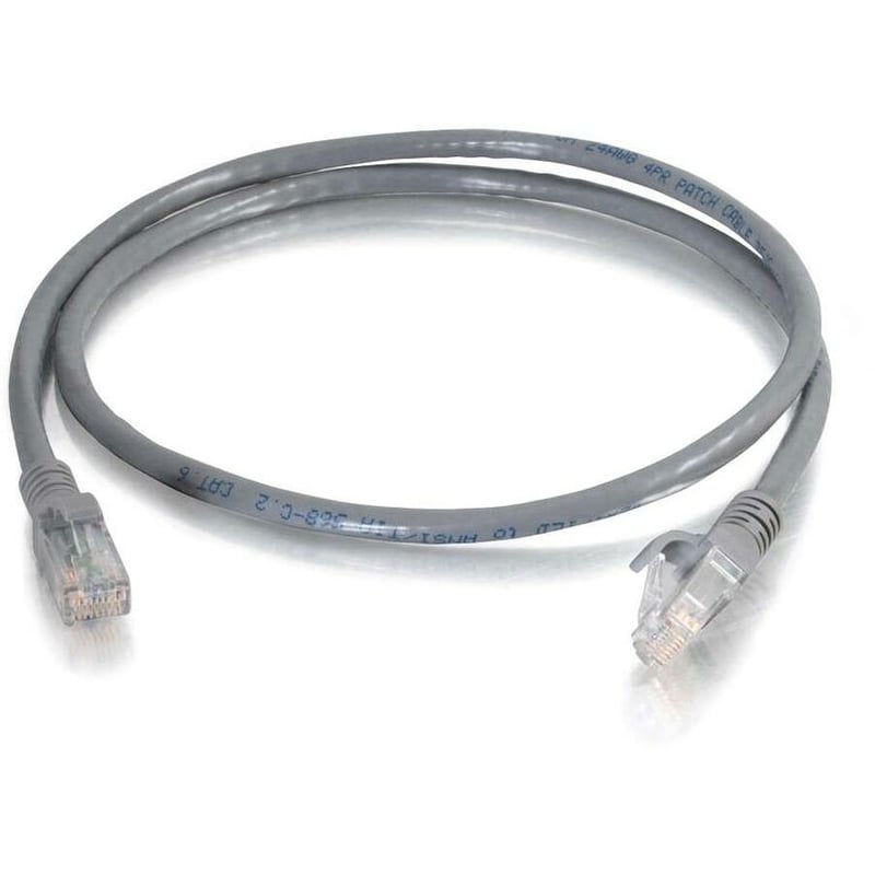 C2G 25 ft Cat6 Snagless Unshielded (UTP) Network Patch Cable (TAA) - Gray - Thumbnail 1