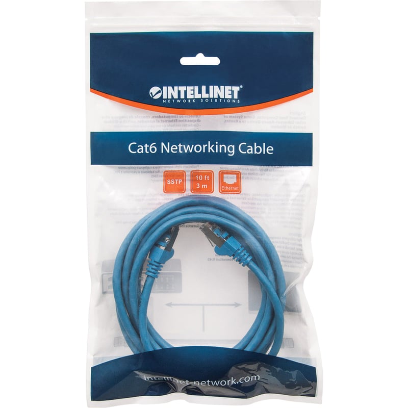 AUGMENTED CATEGORY 6, CAT6A S/FTP PATCH CABLE, 10 FT, BLUE COPPER, 26 AWG, SNAG - Thumbnail 5