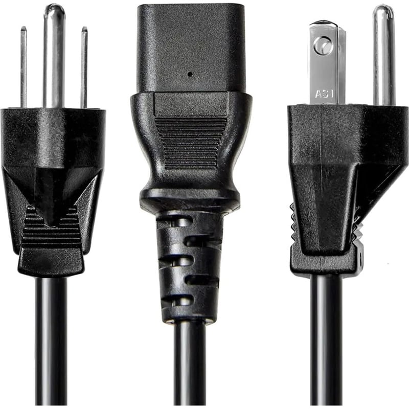 Rocstor 5ft Computer Power Cord NEMA5-15P to C13 - Thumbnail 2