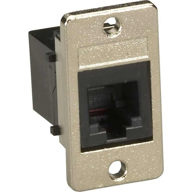 Black Box Black Panel-Mount Unshielded Coupler RJ11 4-Wire - Thumbnail 2