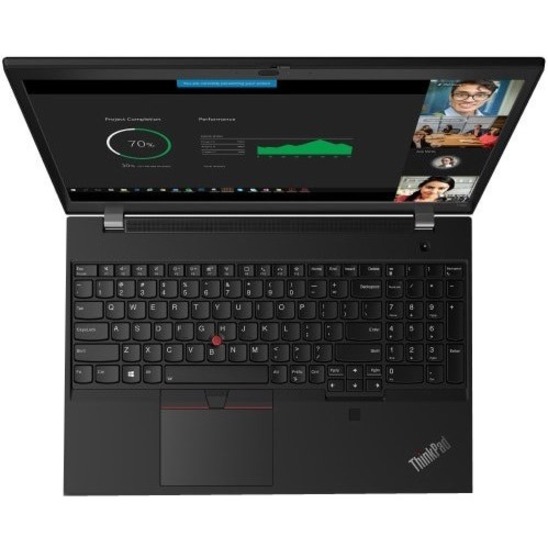 Lenovo ThinkPad T15p Gen 1 20TN000GUS 15.6" Touchscreen Notebook - Full HD - Intel Core i7 10th Gen i7-10750H - 16 GB - 256 GB SSD - English (US) Keyboard - Glossy Black